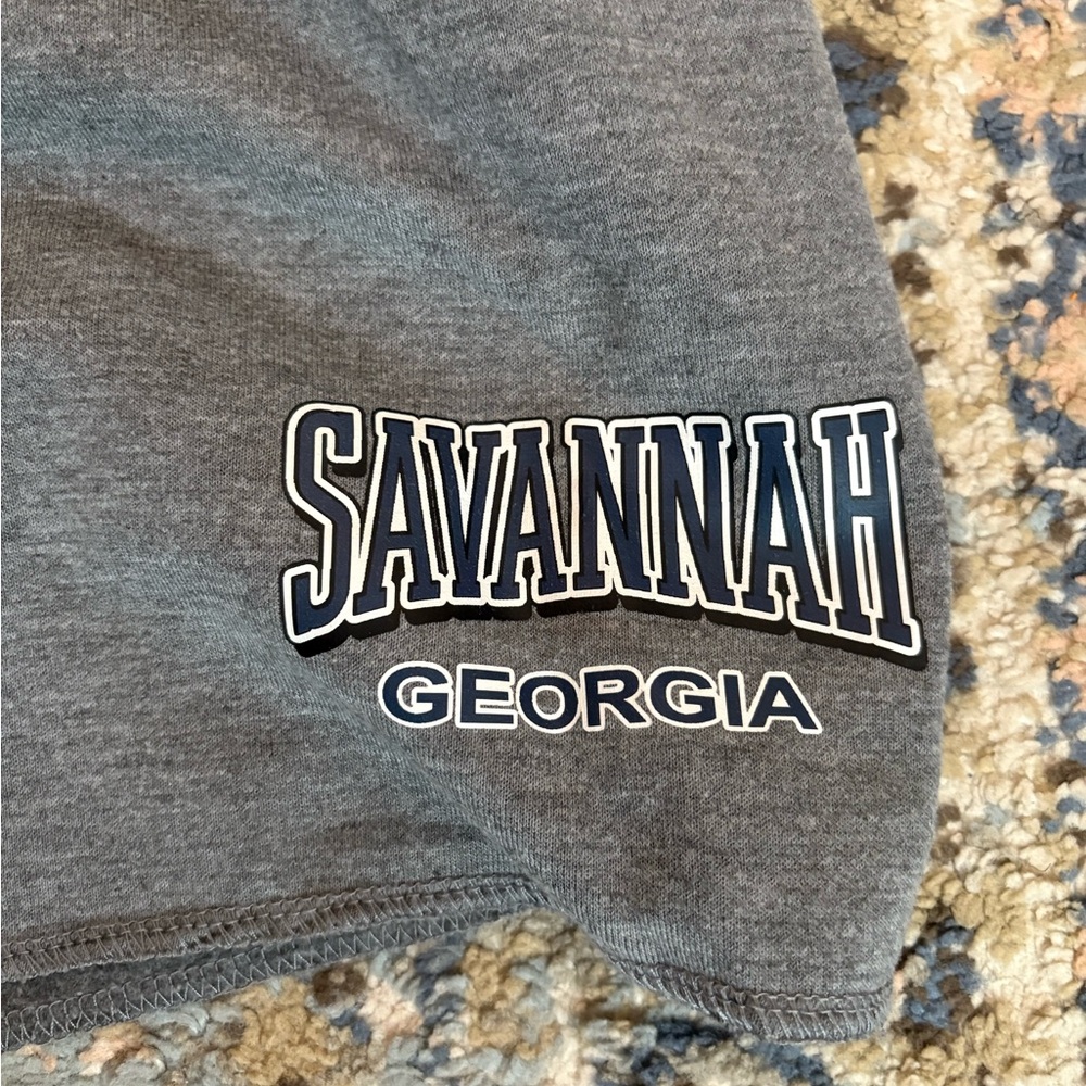Savannah Georgia Gray Athletic Men's Shorts - Picture 2 of 4